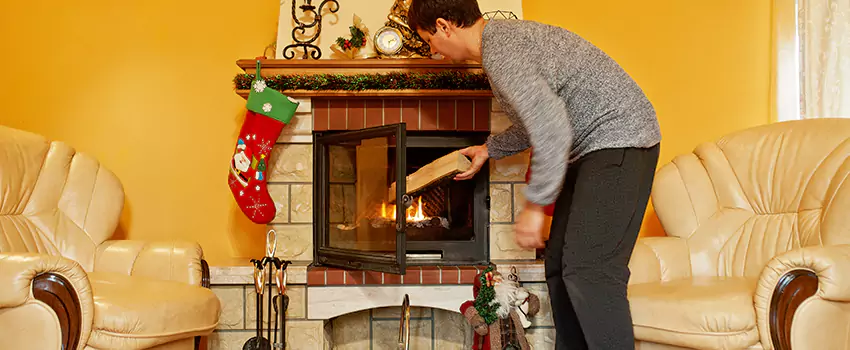 Rusted Metal Fireplace Restoration in Sparks, Nevada
